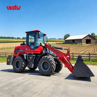 Chargeur frontal de tracteur à haut moment de charge de 37 kW, 42 kW, 78 kW, 2,1 tonnes pour les projets d'aménagement paysager et d'agrandissement des espaces verts