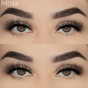 M014 천연 밍크 속눈썹 짧은 lash15mm 밍크 모피 속눈썹 Wispy 푹신한 밍크 속눈썹 개인 상표 도매 밍크 속눈썹 공급 업체