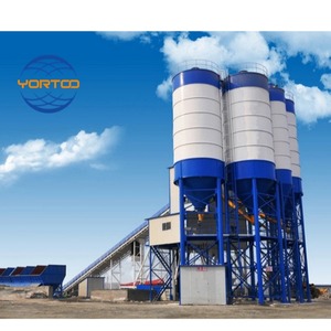 Sistema de línea de planta dosificadora de hormigón estacionario HZS75 JS1500 Mezclador PLD2400 Motor de bomba Componentes de núcleo PLC - Product Image 1