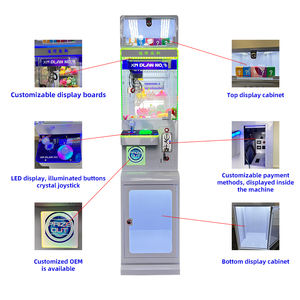 110V USA Mega Mini métal griffe grue Machine peluche peluche jouet prix jeu Amusement prix receveur jouets vente - Product Image 6