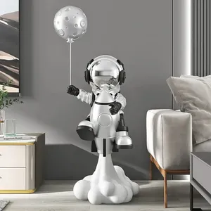 Decorazione per Soggiorno Astronauta, Luce LED Decorativa a Forma di Astronauta, Decorazione 3D per Camera dei Bambini - Product Image 2