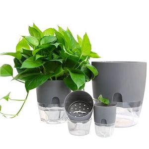 Ventes en gros <span class=keywords><strong>de</strong></span> pots auto-arrosants, pots à fleurs absorbant l'eau automatiquement, pots à fleurs pour plantes d'intérieur - Product Image 6