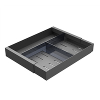 Organisateur de placard coulissant extensible en acier au carbone, support réglable sous l'évier pour l'espace de rangement du comptoir de cuisine