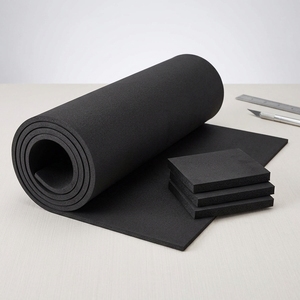 Grandi Fogli di Plastica Spessi 5mm, 13,9 X 59 Pollici, Densità 86kg/m3, Fogli di Schiuma <span class=keywords><strong>EVA</strong></span> Nera in Rotolo - Product Image 5