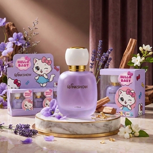 Marca Propia, MOQ 100 Piezas, Etiqueta Privada, Perfume Infantil de 50 ml con Aroma Natural a Frutas, Botella Redonda Azul, Fragancia Segura para Niños - Product Image 4