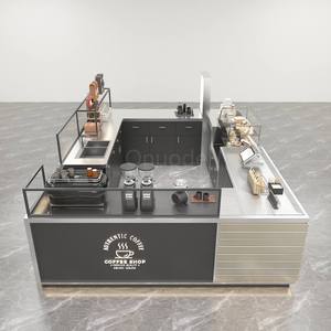 Kiosque de café et de snacks pour centre commercial à vendre – Design écologique, matériaux durables et personnalisables, acier inoxydable, recyclable, facile à nettoyer, sur mesure - Product Image 2