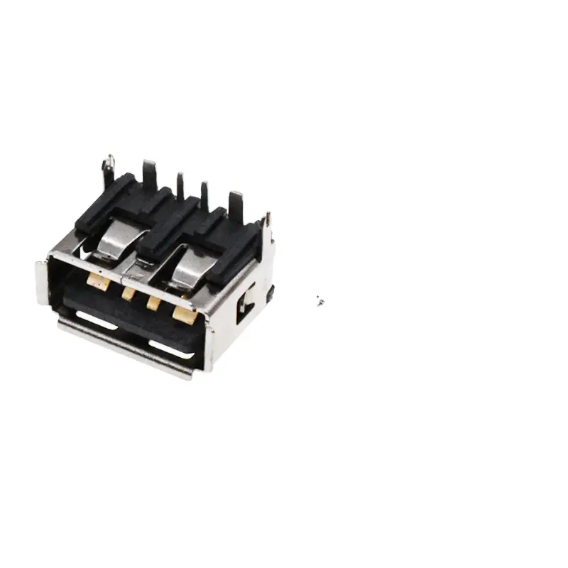 USB 2.0 A Type Connector Female 4 Pin SMT USB-A Socket USB TYPE-A Receptacle Connector Shor Body 10.0mm AF 5A