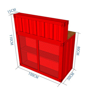 Sang trọng thương mại công nghiệp kim loại tiếp tân bàn salon nhà hàng khách sạn Retro thiết kế quầy bar - Product Image 5