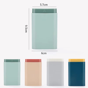 Wholesale Portable <b>Drawer</b> & Cabinet Organizer Travel Medicine Container, Compact Pill Storage Case, 7 Day <b>6</b>-Compartment Design - Product Image 5