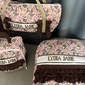 Hand Smocked Cotton Backpack <strong>for</strong> Teenage Girls Waterproof <strong>School</strong> Travel <strong>Bag</strong> with Name Customization - Product Image 3