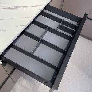 Venta de fábrica, almacenamiento de <span class=keywords><strong>cocina</strong></span>, cesta extraíble, cesta de cajón de armario con cajón de <span class=keywords><strong>cocina</strong></span>, organizador de cubiertos SQFG400 - Product Image 2