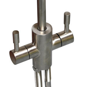 Robinet en acier inoxydable à double sortie 3 points, matériau 304, filtre à eau potable directe, robinet de cuisine, installation facile - Product Image 1