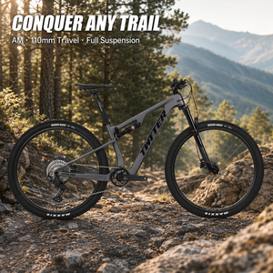 <span class=keywords><strong>Bicicleta</strong></span> de Montaña OVERLORD con Suspensión Completa de Carbono, <span class=keywords><strong>29</strong></span> Pulgadas, SMN <span class=keywords><strong>DEORE</strong></span> M6100 12S, Eje Pasante Boost, Horquilla de Aire, Amortiguador Trasero DNM, Enduro - Product Image 5