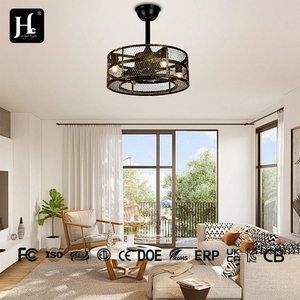 42-inch matt black flush-mounted <b>ceiling</b> <b>fan</b> <b>with</b> <b>remote</b> control, 6-speed timer, DC motor and light - Product Image 3