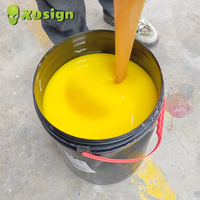 Colle acrylique liquide XDSIGN 25 kg/fût pour luminaires, signalétique extérieure, revêtement blanc résistant aux UV, super brillant et clair pour lettres