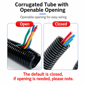 Conduit en PVC ondulé flexible pour câbles électriques, protection de câbles, gaine ondulée 32 mm - Product Image 5