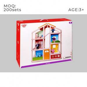 Set di Mobili in Legno per <span class=keywords><strong>Bambini</strong></span> 2024, Mini Cabina Personalizzata, Giocattolo Educativo Montessori, <span class=keywords><strong>3</strong></span>+ <span class=keywords><strong>Anni</strong></span>, Certificato CE, 60x26x49cm - Product Image 6