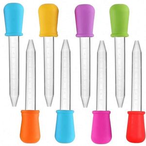 Pipettes Eye Dropper With Bulb Tip With Clean Brush,Medicine Transfer Liquid Droppers <b>Silicone</b> Food Grade Dropper - Product Image 2