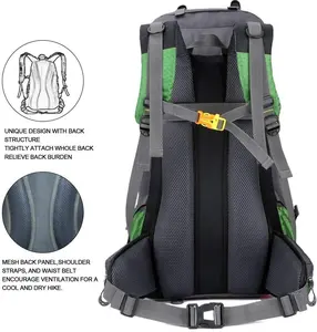 Nueva mochila de senderismo impermeable personalizada para deportes al aire libre, bolsa seca, mochila para acampar