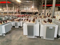 Transformateur immergé dans l'huile triphasé haute efficacité 200KVA/400KVA, sortie 440V 110V 220V, fréquence 60Hz, marque HUAMEI