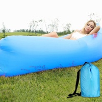 Fauteuil gonflable pliable d'extérieur, canapé portable pour camping, piscine, vacances, avec coussin intégré, pompe, couleur et logo personnalisables