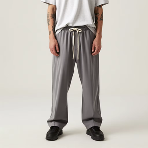 Pantalon de <span class=keywords><strong>jogging</strong></span> et de sport décontracté Academy Fresh à jambe large et incurvée, idéal pour le yoga, coupe ample, essentiel pour hommes et femmes - Product Image 1