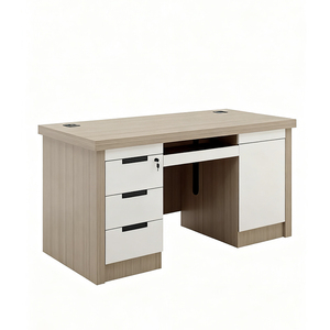 Hiện Đại Ergonomic Bằng Gỗ Văn Phòng Máy Tính Bàn Có Thể Khóa Ngăn Kéo Bền Nhà Máy Bán Buôn Cho Nhỏ Văn Phòng Nhà Thương Mại Sử Dụng - Product Image 3