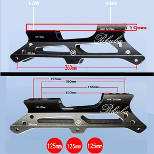 Patines en Línea de Velocidad con Patrón de Slalom, Marco Integrado de Aleación de Aluminio, Soporte Grande de Tres Ruedas y Cinco Orificios de Doble Propósito - Product Image 1