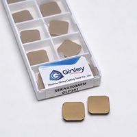 Plaquettes de fraisage CNC en carbure de tungstène Ginley SPKN/SEEN/SEKN1203 1504 AFTN, plaquettes de fraisage carrées SEKN1203 SEKN1504 AFTN