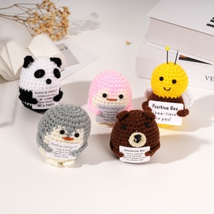 Handgemaakte Haak <span class=keywords><strong>Kit</strong></span> Voor Schattige Dieren Pop Katoen Diy Gebreide Pluche Speelgoed Ambachtelijke Bureau Decor Cadeau Voor Kinderen Volwassenen Voor Kerst - Product Image 1