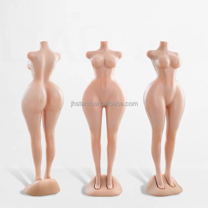 Mannequins de vitrine en plastique pour femmes avec tête, grande poitrine, taille fine, corps entier, couleur chair, sexy - Product Image 3