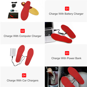 แผ่นรองในรองเท้าไฟฟ้าชาร์จไฟได้ USB ปรับได้สำหรับทุกเพศพื้นรองเท้าอุ่นสบายเท้า - Product Image 4