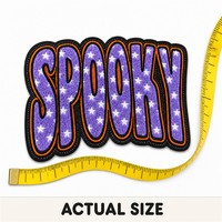 Nouveau design, vente en gros personnalisée, grandes broderies chenille Halloween effrayantes, patchs thermocollants brodés pour vêtements et sweats à capuche