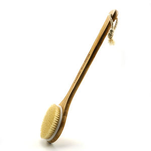 Gran oferta, depurador corporal de mango largo trasero, cepillo de baño de madera y esponja de lavado, producto de calidad Premium - Product Image 3