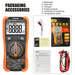 VICTOR VC890C + Đèn Pin Kỹ Thuật Số True RMS NCV Phạm Vi Thủ Công Đồng Hồ Vạn Năng Mới - Product Image 5