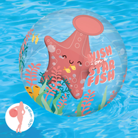 Usine de jouets gonflables pour piscine d'eau Ballon de plage bon marché en PVC personnalisé amusant gonflable 3D animal étoile de mer conception OEM