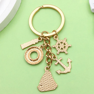 Portachiavi Creativo con Pendente a Forma di Faro, Salvagente, Timone e Ancora per Regalo - Product Image 3