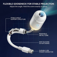 NOUVEAU Projecteur d'étoiles galactiques USB portable mini 360° °   Lampe de nuit LED réglable ciel étoilé pour chambre à coucher et décoration de voiture