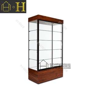 Holesale-vitrina de cristal con marco de aluminio con luces LED, escaparate de cristal de diseño para el hogar y sala de estar - Product Image 3