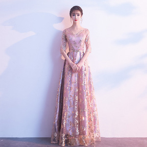 Robes <span class=keywords><strong>de</strong></span> soirée en mousseline <span class=keywords><strong>de</strong></span> soie à manches longues et à dentelle, style A, col bijou, <span class=keywords><strong>robe</strong></span> <span class=keywords><strong>de</strong></span> cérémonie pour invité <span class=keywords><strong>de</strong></span> mariage, longueur cheville, robes <span class=keywords><strong>de</strong></span> mariée pour femmes - Product Image 3