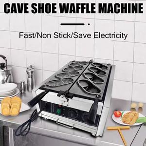 Machine de fabrication de gaufres électriques en forme de chaussures Revêtement antiadhésif Machine à pain en forme de <span class=keywords><strong>chaussure</strong></span> 4 pièces Baker Commercial - Product Image 2