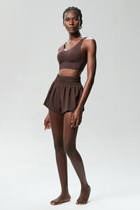 Pantaloni Yoga Aoyema Personalizzati <span class=keywords><strong>2</strong></span> in 1 per Fitness, Corsa, Sport, Sexy, Casual, Snellenti con Gamba Larga e Tasca per Donna, Shorts da Allenamento - Product Image 2