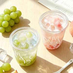 Chuangmei Custom Logo Print Take Away Disposable Clear PET 12oz16oz U-shaped <b>Plastic</b> <b>Cups</b> for Party Event Supplies - Product Image 3