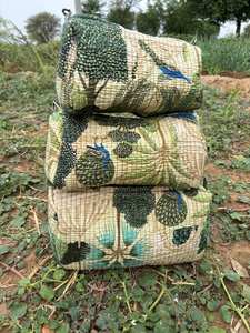 Juego de 3 estuches impermeables, bolsa acolchada, bolsa de maquillaje, bolsa de aseo de algodón - Product Image 2