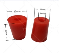 Bouchons en silicone Jinmaikang (50 duromètres 17*22*25) directement de l'usine |   Bouchon conique flexible en caoutchouc, moulage sur mesure couleur personnalisée
