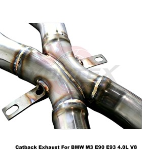 ระบบท่อไอเสียแบบ Catback พร้อมวาล์ว Vortex SS304 สำหรับ BMW M3 E90 E92 E93 S65 4.0L NA V8 ปี 2007-2013 ชุดแต่งเพิ่มสมรรถนะแบบติดตั้งได้โดยตรง - Product Image 5