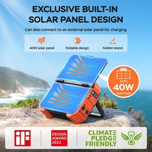 Generador Solar Portátil de 1600W y 1024Wh, Batería LiFePO4, Inversor de Onda Sinusoidal Pura, Controlador MPPT para Automóvil - Product Image 1