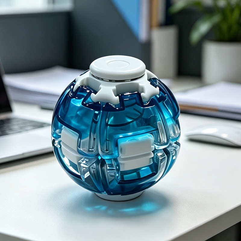 Pelota giratoria para aliviar el estrés [azul transparente]