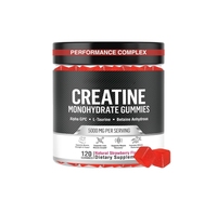 Compléments alimentaires pour la croissance musculaire en forme de oursons gélifiés sans sucre et végétaliens OEM, 5 g de créatine monohydrate pour hommes et femmes