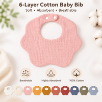 Bavoirs personnalisables unisexes pour bébés, anti-bactériens, en coton doux, pour nouveau-nés